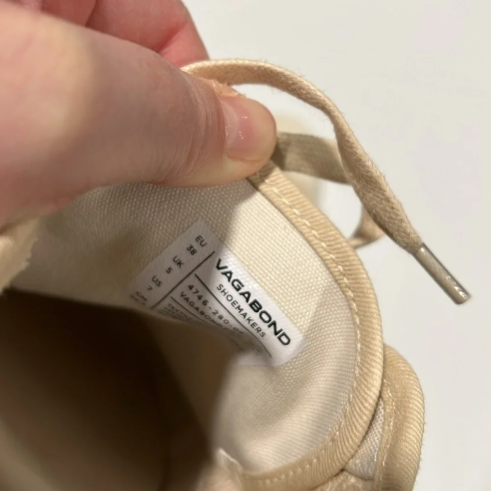 Vagabond Shoemaker - 7/38, beige, khaki woven canvas shoes‎